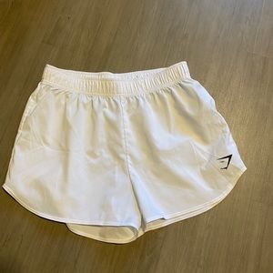 Women’s White Gymshark Training Loose-Fit Shorts